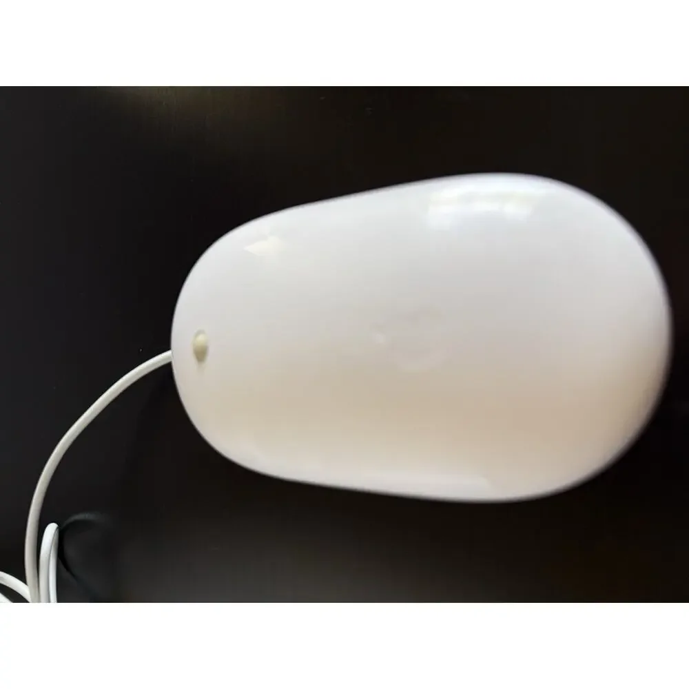 Apple Mighty Mouse A1152 Wired USB Optical Scroll Ball Tested Working